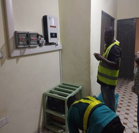 Hybrid solar project at Prof. Botwe's Residence, Agona Swedru - Central Region